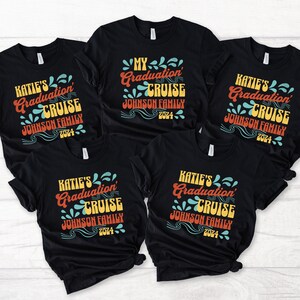 Graduation Cruise Shirt Custom Family Graduation Cruise Crew Shirts Senior Trip Cruise Shirts Class of 2024 Family Graduation Cruise T-Shirt