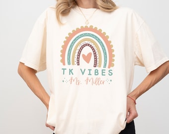 TK Teacher Shirt, Custom Transitional Kindergarten Teacher Shirt, TK Crew Shirts, First Day of TK Tee, Tk Teacher Gift, Back to School Shirt