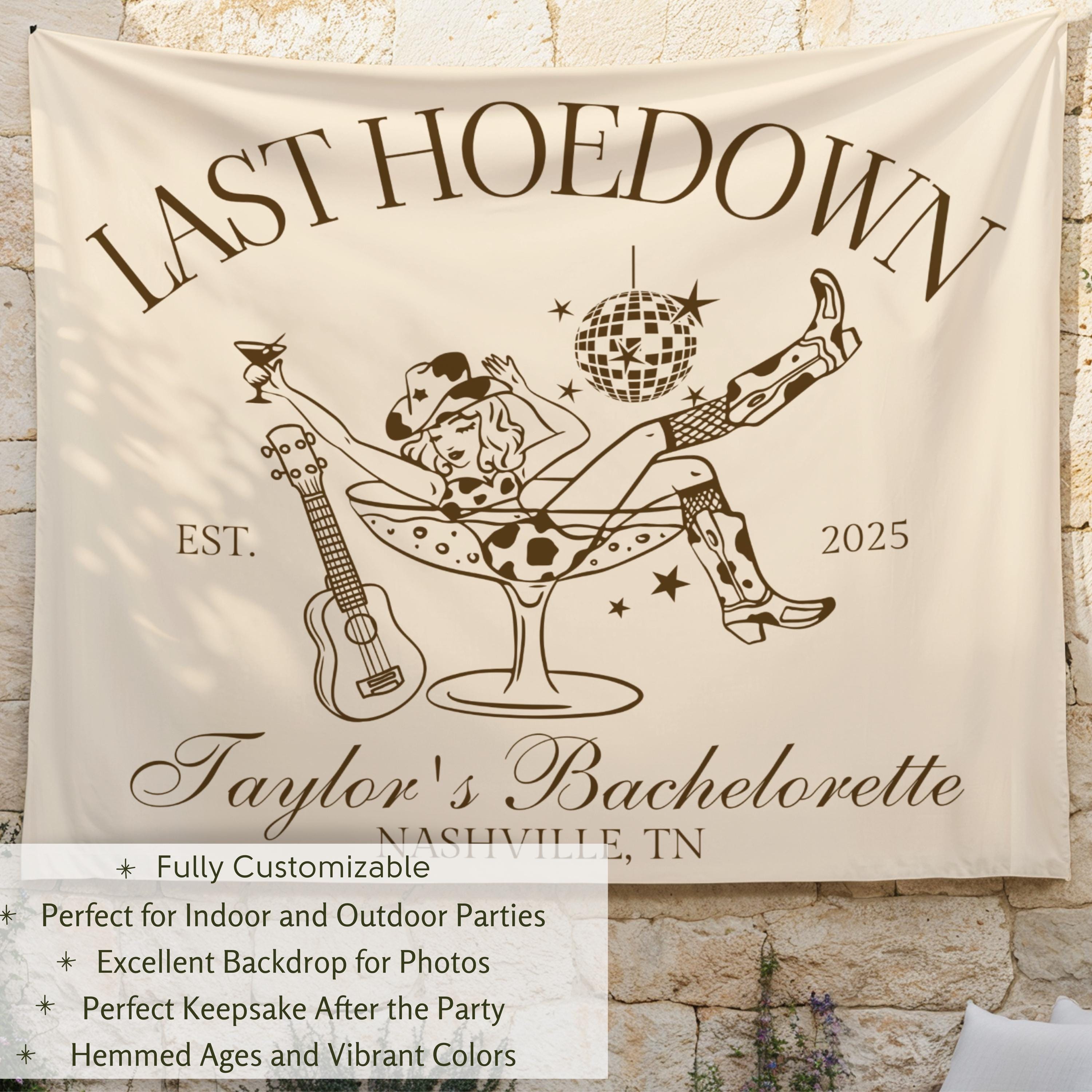 Last Rodeo Banner Custom Western Bachelorette Party Decor Cowgirl ...