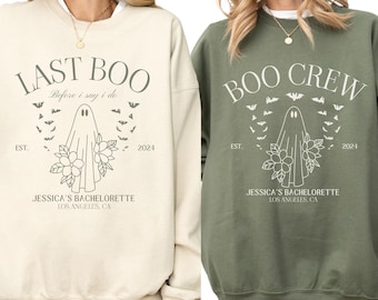Sudadera con el último abucheo antes de hacerlo, camiseta de despedida de soltera de Halloween, camiseta espeluznante de despedida de soltera, camiseta de boochelorette, regalo espeluznante de despedida de soltera