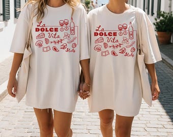 La Dolce Vita Comfort Colors® Shirt, Tomato Girl Summer Tee, Il Mercato Cottagecore T-shirt, Italian Market Summer Shirt, Amalfi Aesthetic