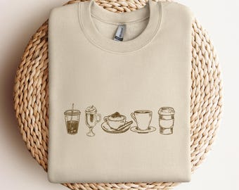 Coffee Lover Crewneck Sweatshirt, Barista Gift