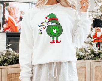 Lustiges Weihnachtszahnarzt-Sweatshirt, Feiertags-Dentalhygieniker-Geschenk