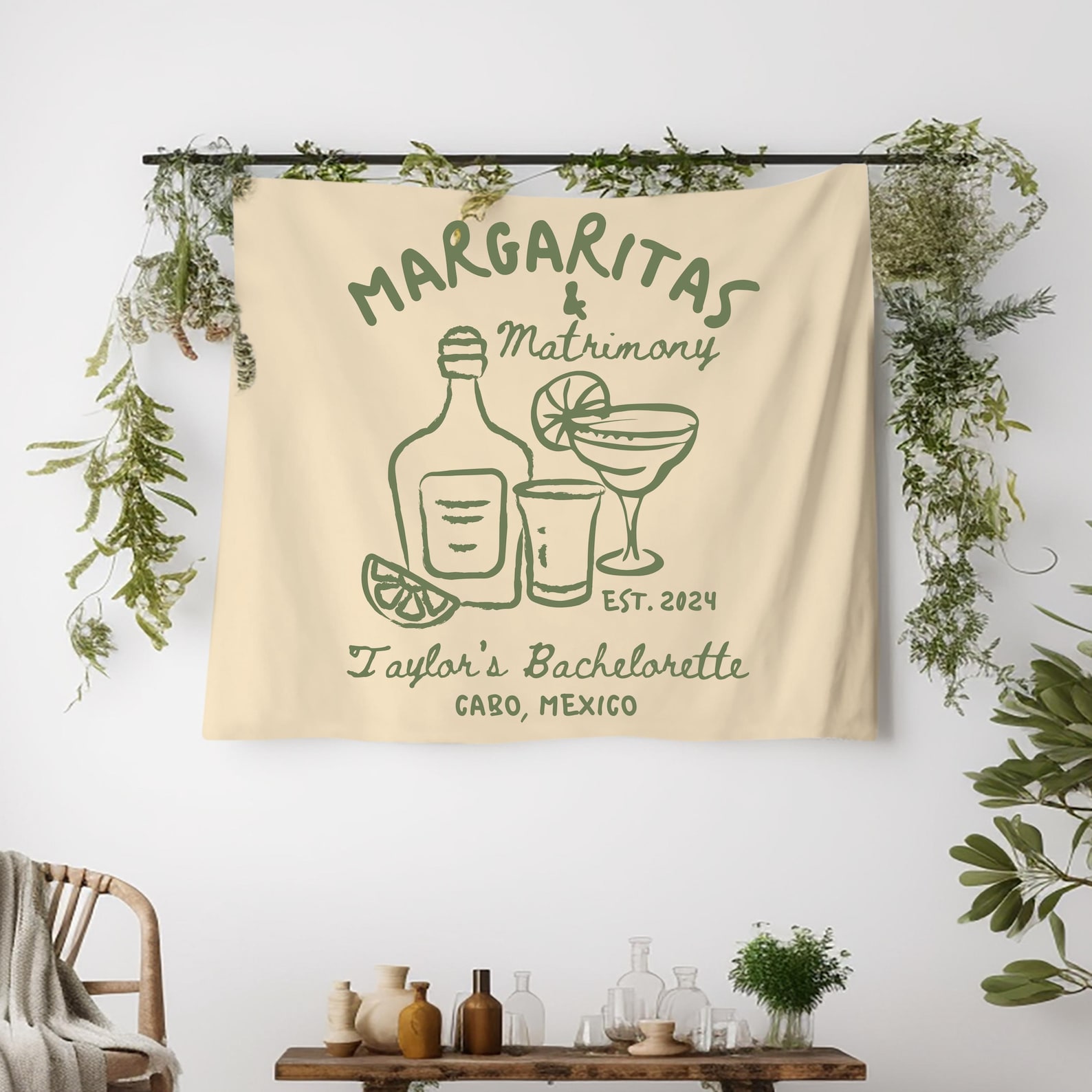 Margaritas and Matrimony Banner Custom Final Fiesta Bridal Shower Decor ...