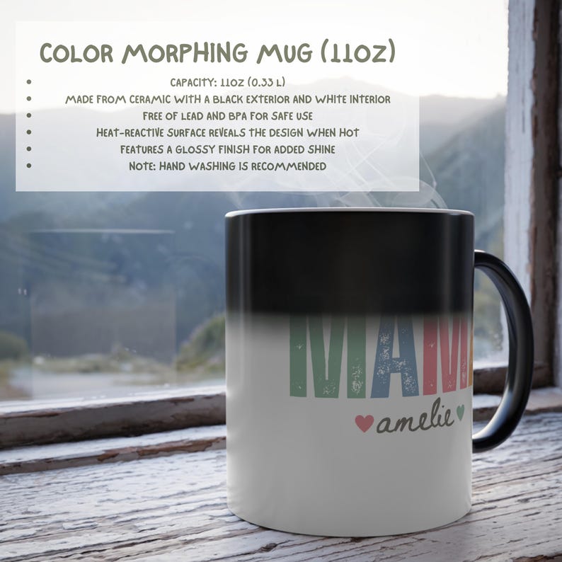 Custom Mama Mug With Kids Names, Personalized Mom Mug with Names, Mother's Day Gift 2025, Mommy Coffee Mug, Custom Mug Gift For Mom Birthday image 5