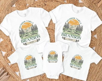 Branson Family Vacation Shirt, Branson Missouri Shirt, Family Matching Outfits, Custom Family Matching Tee, Family Vacation 2024 T-Shirt