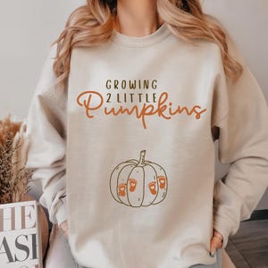 Bluza ciążowa dla bliźniaków Bluza ciążowa dla bliźniaków Bluza z ogłoszeniem ciąży dla bliźniaków Jesienny sweter dla mamy bliźniaków Bluza z okrągłym dekoltem dla bliźniaków
