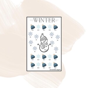 Winter Savings Challenge Cash Budgeting DIGITAL DOWNLOAD