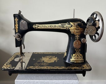 Antique 1905 Singer 27 Gold Sphinx Sewing Machine - Etsy