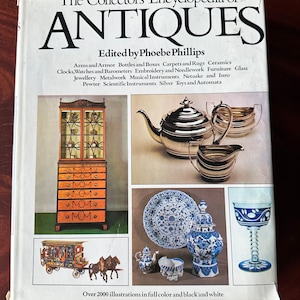 Collectors Encyclopedia of Antiques 70’s Reference Coffee Table Hardcover Book