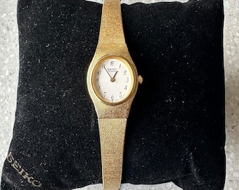 Vintage Seiko 2Y00-5E29 Gold Ladies Cocktail Watch Tested Running