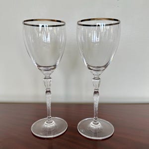 Royal Doulton Platinum Oxford Crystal Wine Glass Set of 2