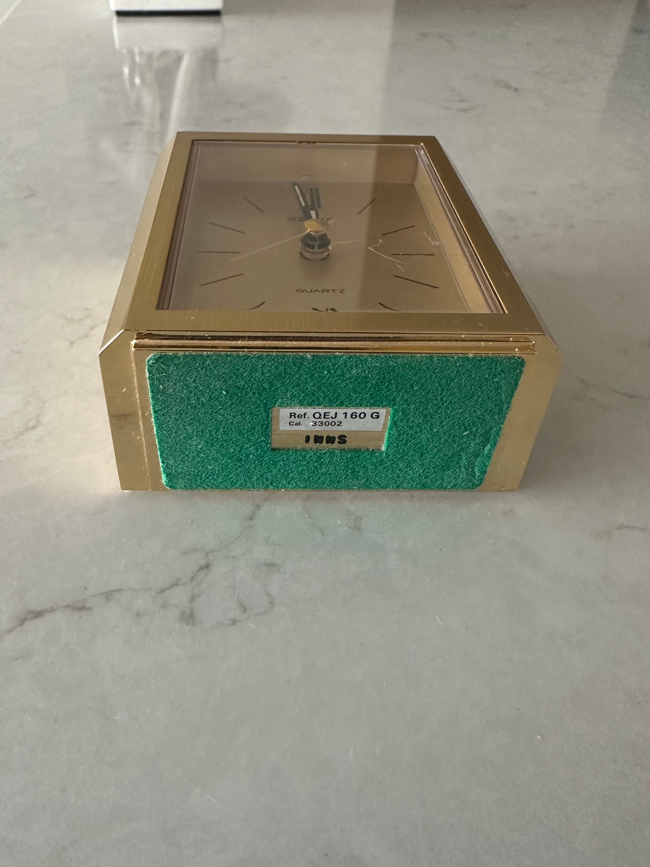 Seiko QHE109GLH "Peyton" Desk & Table Alarm Clock