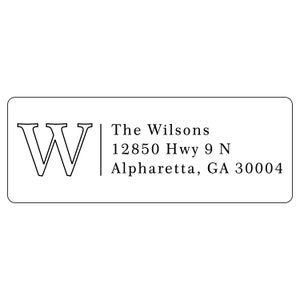 Return Address Labels for Mailing - White Personalized Address Labels - Custom Printed Address Labels LBL-CEN2770