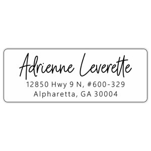 Return Address Labels - White Personalized Address Labels - Custom Address Labels for Envelopes, Wedding Invitations, Business - MRSH2770