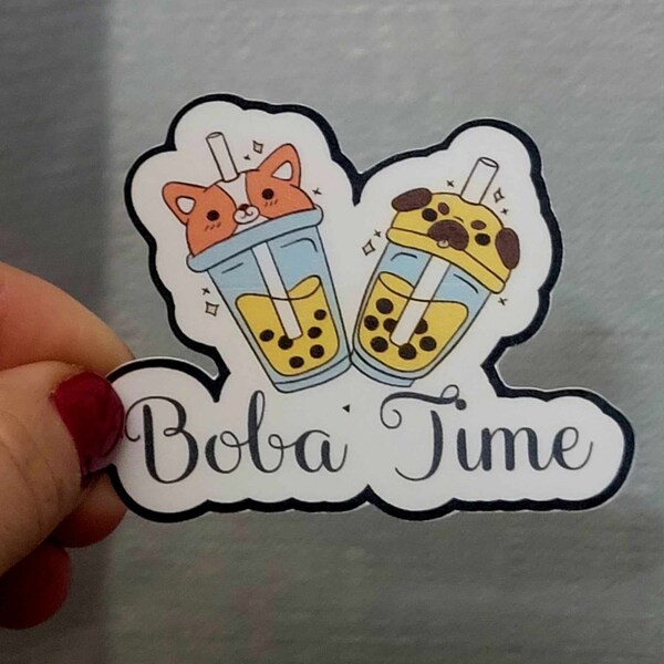 Boba time sticker