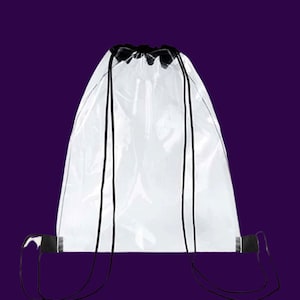 Clear Drawstring Cinch Pack Backpack - Drawstring Bags with Logo - Q383611  QI