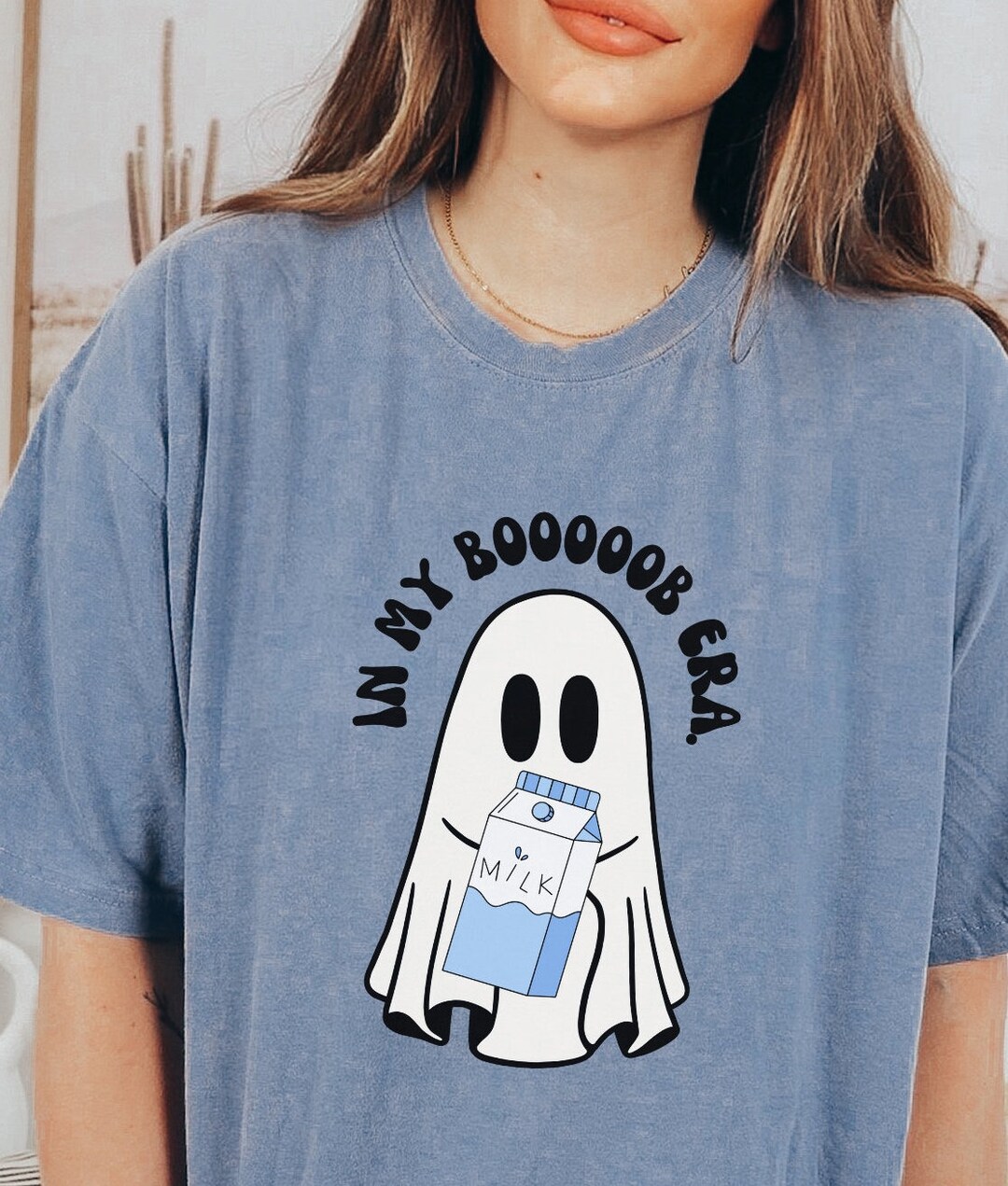 Funny Breastfeeding Ghost Halloween Tee, Womens Ghost Shirt, Spooky