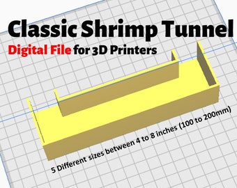 Shrimp Tunnel STL Files: 3D Printer Aquarium Decor (Digital Download)