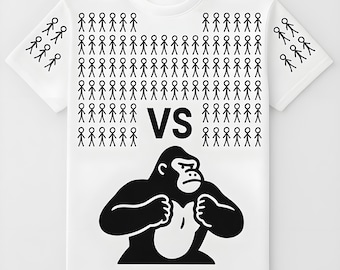 100 Men vs. 1 Gorilla T-shirt