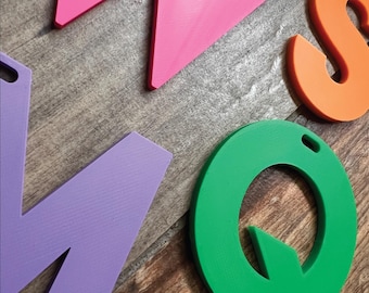 Bag tag or key chain 3D printing file - STL Digital Download for 3D printer