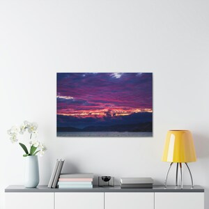 Sonnenuntergang Strand Kunst, Ozean digitale Kunst, Küsten Wanddekor, Strand Landschaft Druck, Meereslandschaft Kunstwerk, Strand Sonnenuntergang Poster, Ozean Wellen Malerei