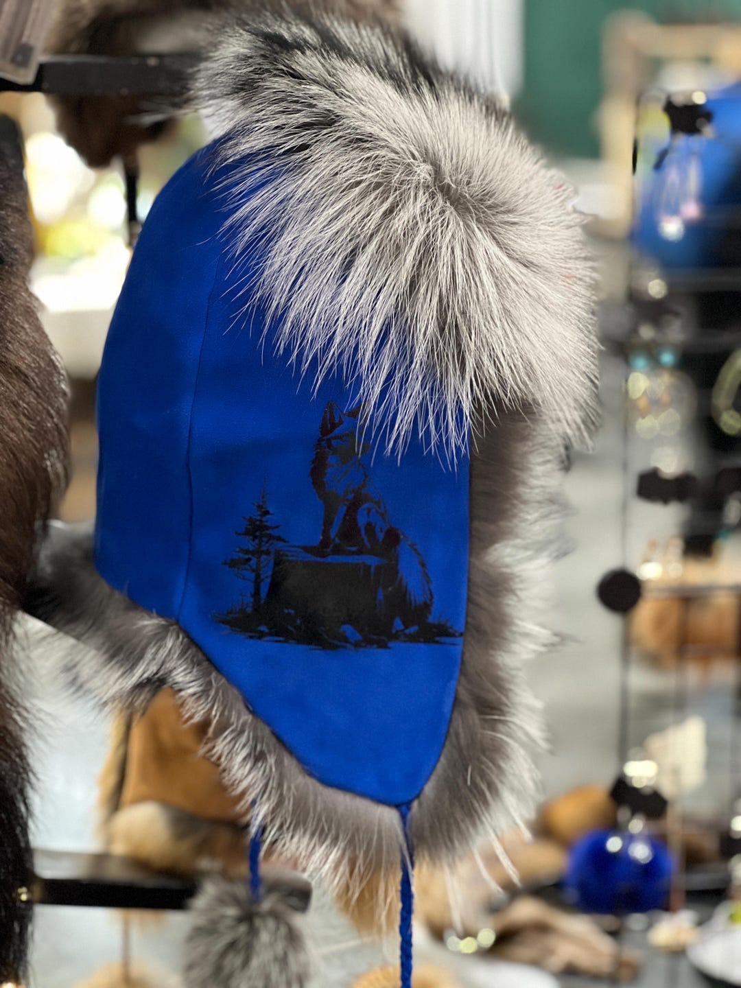 Suede Alaska Trapper Hat – Silver Fox Fur, Insulated Winter Hat - Etsy