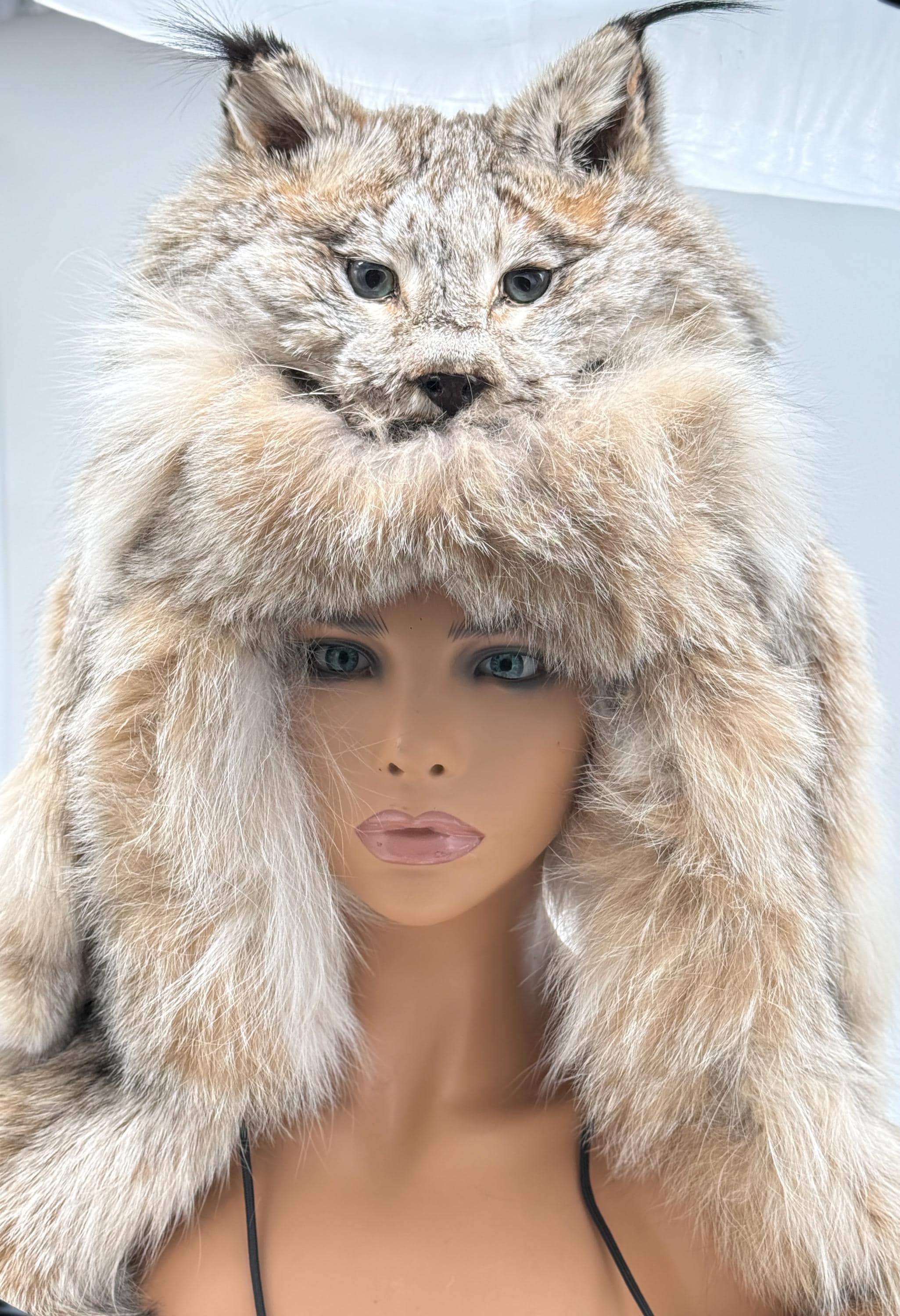 Real Lynx Fur Mountain Men Hat – Insulated Plush Winter Hat - Etsy