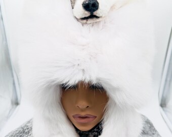 Alaska Mountain Men Hat- Fur- Fur Hat-trapper Hat- Mountain  display picture 3