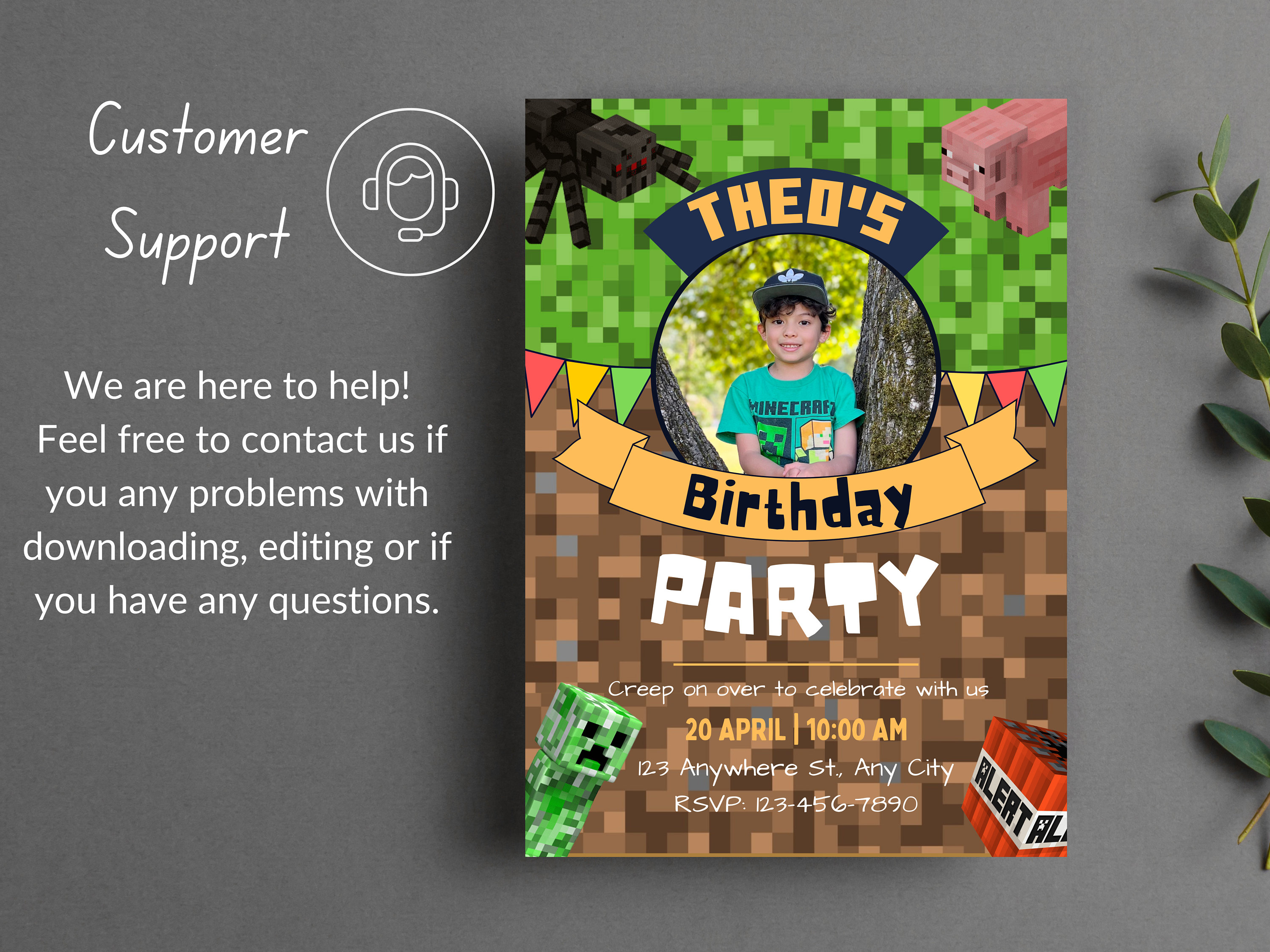 Minecraft Digital Template (Canva)