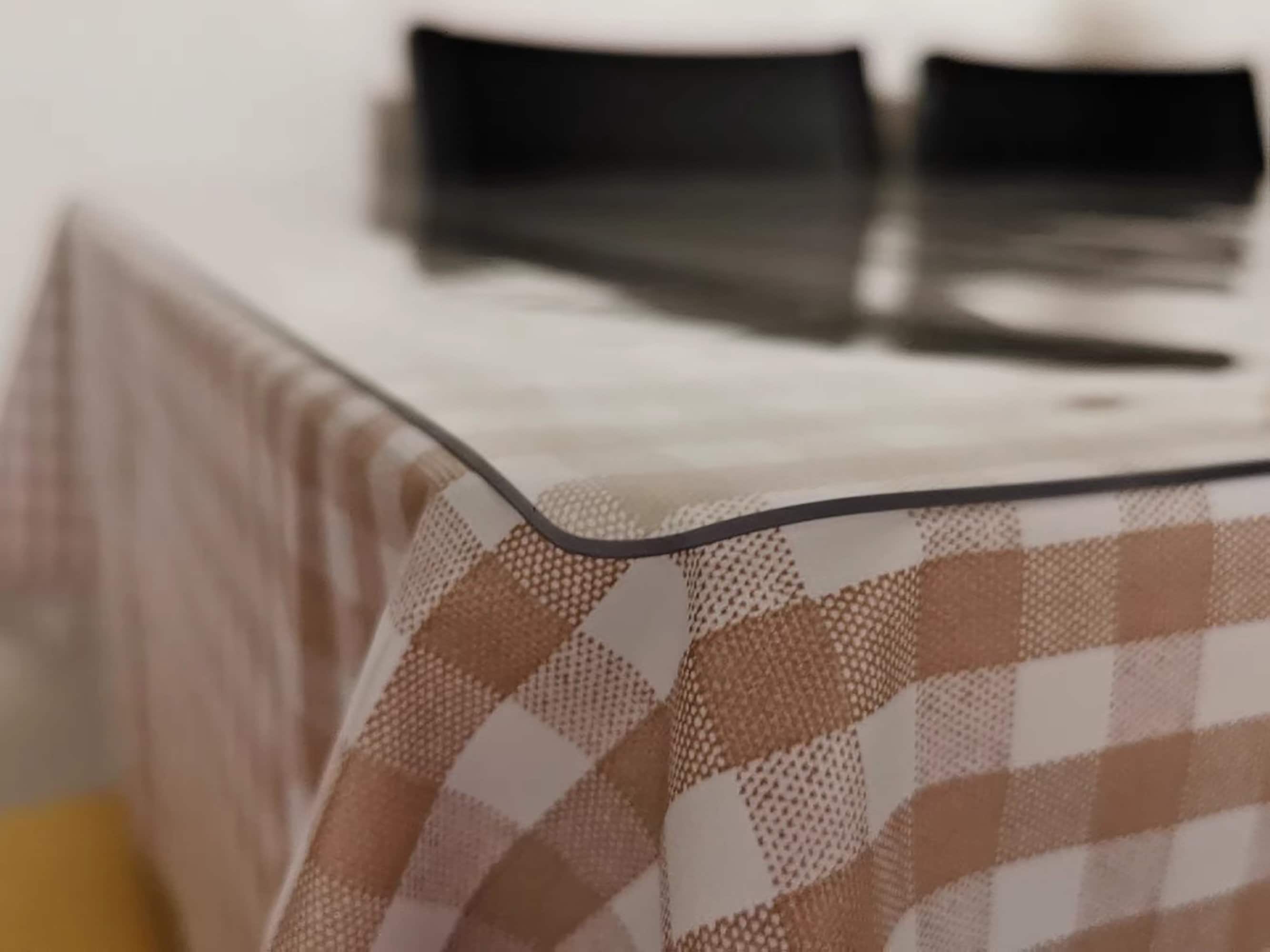 Ultraclear Vinyl Tablecloth Custom Fitted Table Protector Crystal and