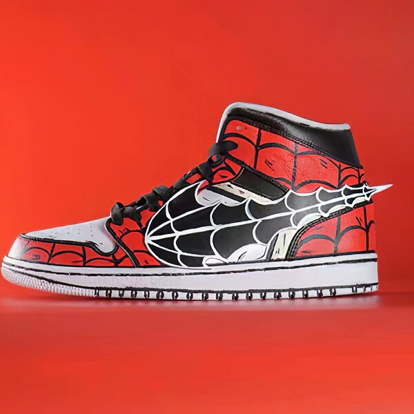 Leather Curb Spray-Painted Sneakers main image 0