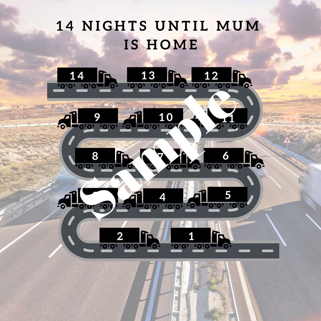 14 Nights FIFO Countdown Calander for Dad | Instant Download PDF for ...