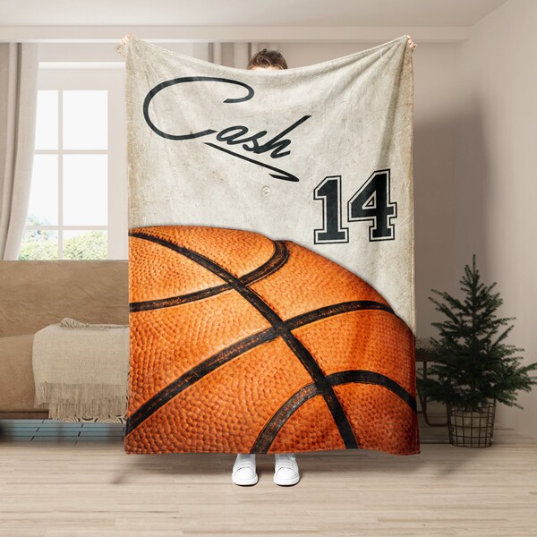 Basketball Blanket Etsy
