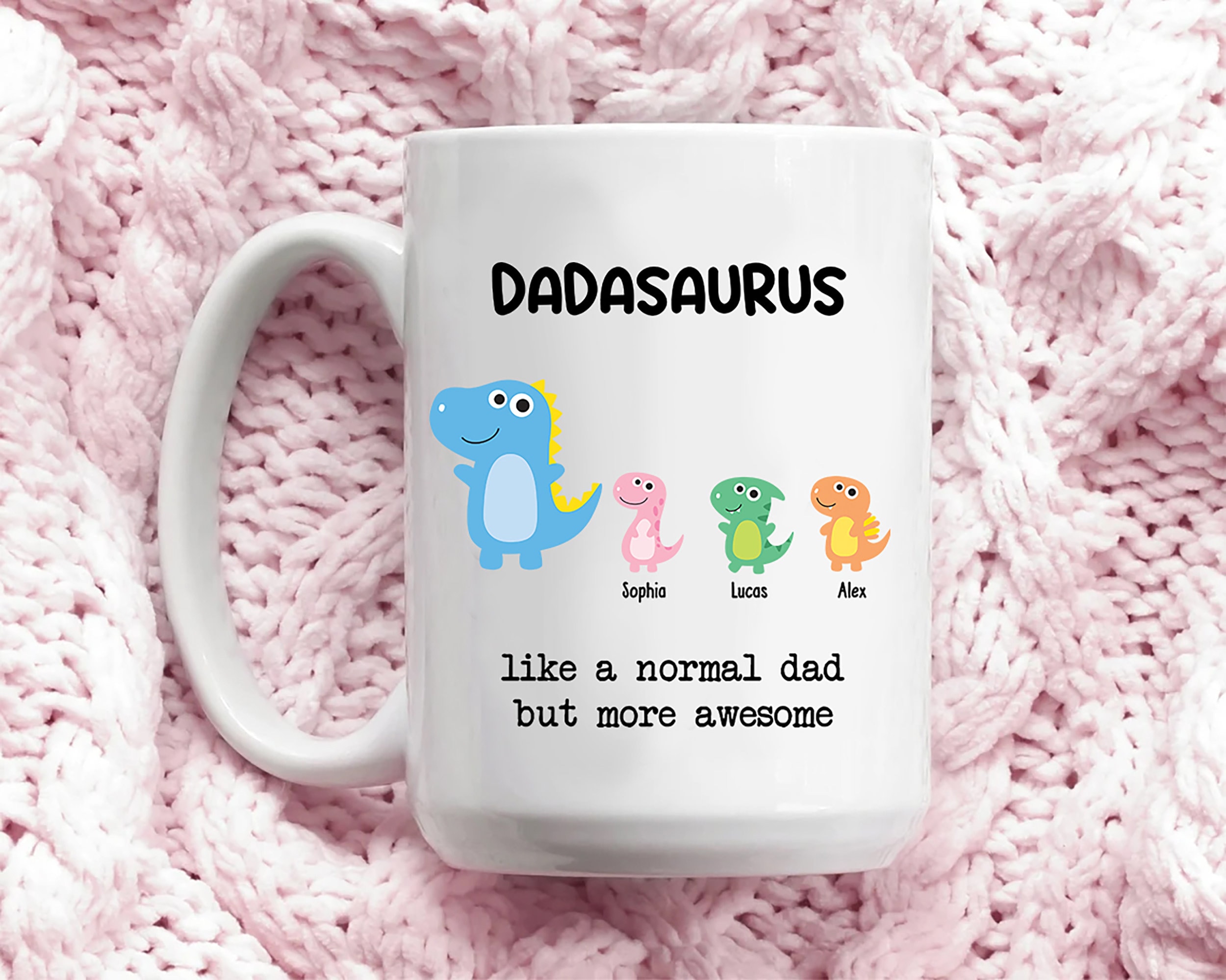 Personalized Dad Mug, Dadasaurus Coffee Mug sold by F m Haque