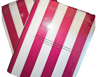 The Company Store E6M6 T Rasberry, Channel Stripe Rasberry Perkal TWIN Sheets