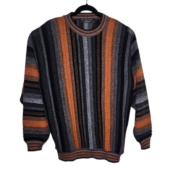 Vtg Protege Striped Multi Color Mens Size L Sweat… - image 7