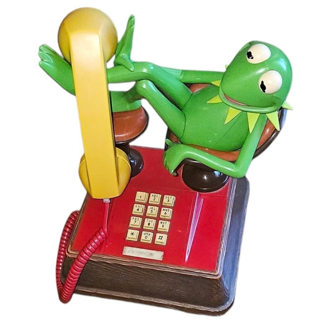 カーミット　電話 KERMIT THE FROG Telephone Candle Stick Corded Phone