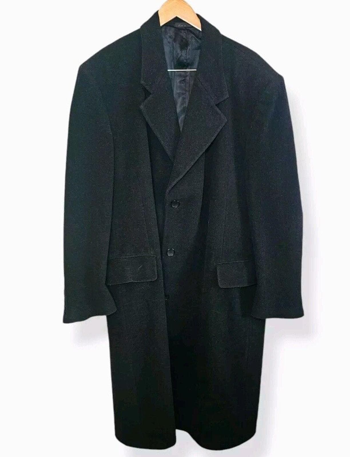 Mens Long Wool Coat 38 - Etsy Mens Long Wool Coat 38 - Etsy