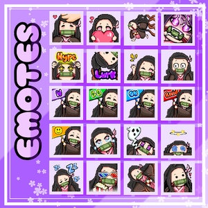 Kimetsu No Yaiba / Demon Slayer Emotes Twitch on Behance