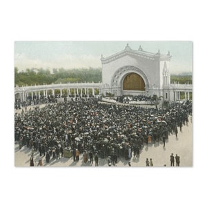 Balboa Park, San Diego, Kalifornien Vintage inspirierte Grußkarte
