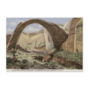 Rainbow Bridge Arch, Utah - Vintage Grußkarte
