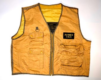 Vintage Avirex LTD Flight Vest – VA-35 Saratoga CVA-60 Replica Utility Gilet