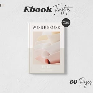 Ebook Template Canva, Pink Coaching Template Canva, Course Creator Workbook Template, Ebook Digital Download, Lead Magnet Template Canva.