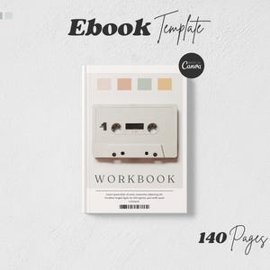 Ebook Template Canva, Lead Magnet Canva Template, Course Workbook Template, Canva Coach Ebook, Pastel Ebook Template, Client Workbook Canva.