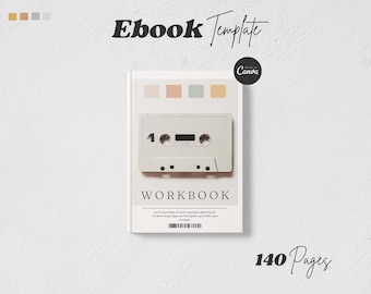 Ebook Template Canva | Course Creator | Editable Lead Magnet | Coach Handbook | Online Course Workbook.