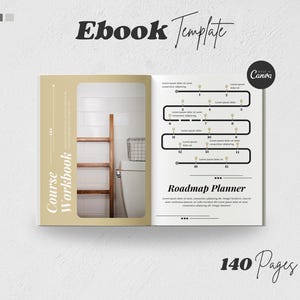Ebook Template Canva, Mustard Esthetician Ebook Template, Canva Coach Ebook, Client Ebook, Course Workbook Template, Lead Magnet Canva.