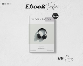 Ebook Template Canva | Course Creator | Editable Lead Magnet | Coach Handbook | Online Course Workbook.