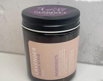 Lavender Sugar Scrub - spa, all natural beauty product, gifts for her