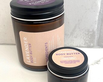 Lavender Body Butter - spa, shea butter, hand cream, all natural beauty product, gifts for her